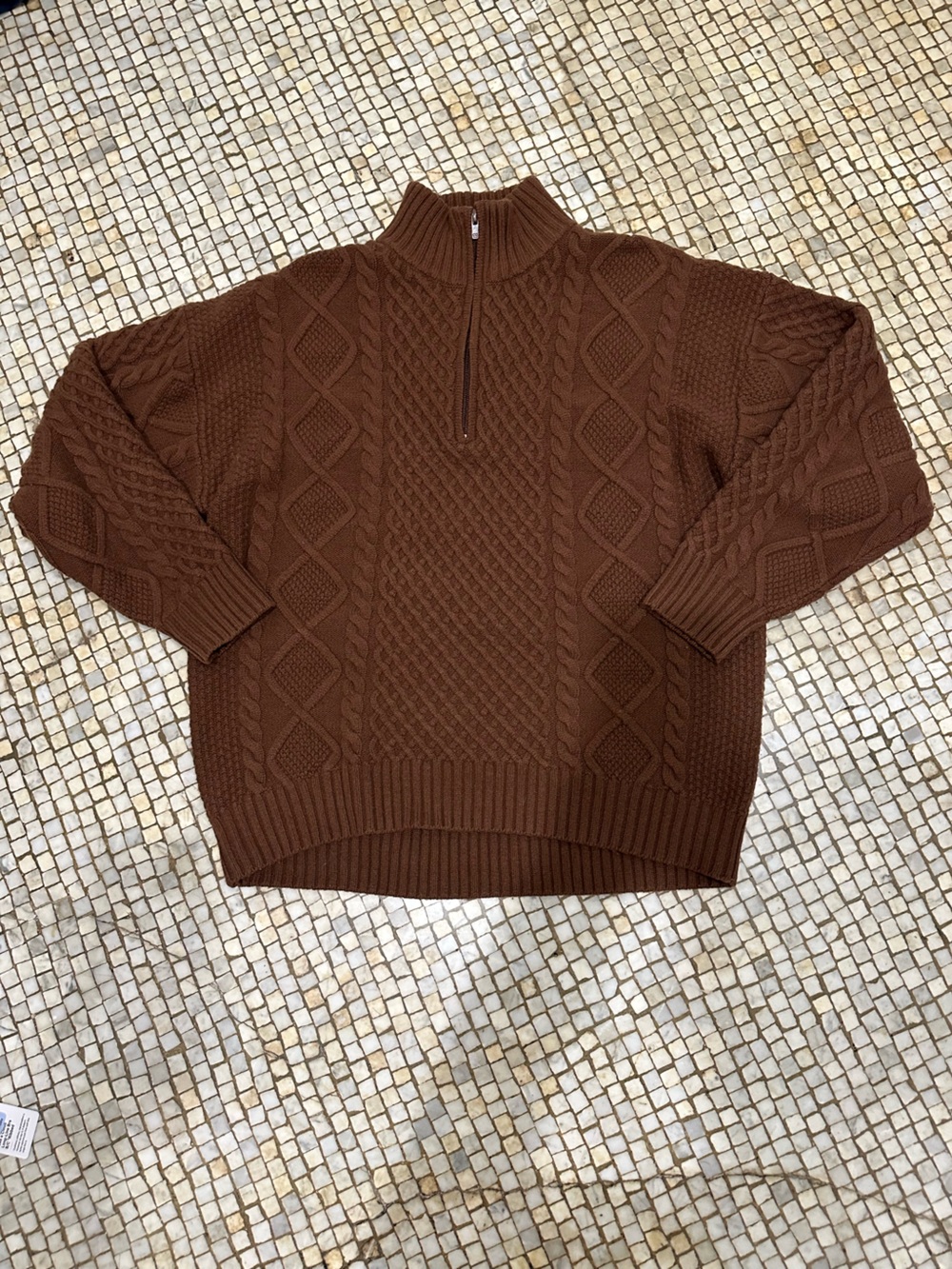 Aritzia Sunday Best Peggy Turtleneck 1/4 Zip Sweater